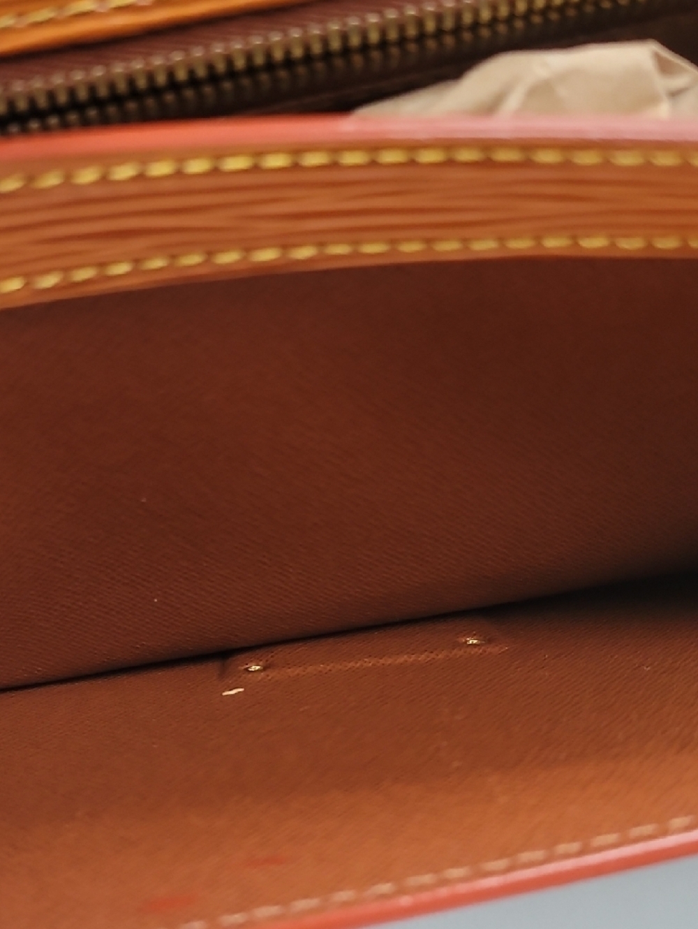 Louis Vuitton Sellier Dragonne Clutch Handbag Epi Leather Sienna Brown - Picture 12 of 16